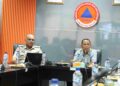 Sekretaris Daerah Kabupaten Bekasi, Endin Samsudin didampingi Kalak BPBD, Muchlis, memimpin Rapat Koordinasi Penanganan Kekeringan di Kabupaten Bekasi. Bertempat di Ruang Rapat BPBD Komplek Pemkab Bekasi Cikarang Pusat, Kamis (30/07/2026). Foto: Jaja Jaelani/Diskominfosantik